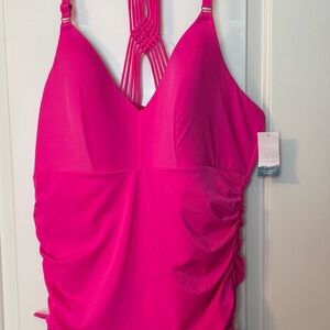 Cacique Pink One Piece Swimsuit